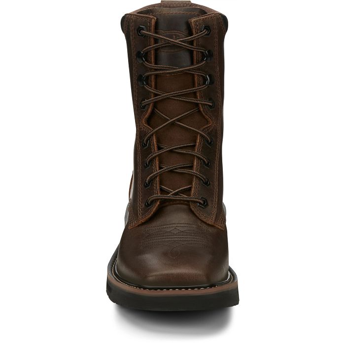 Justin Pulley 8" Work Boots (SE681 / Aged Bark)