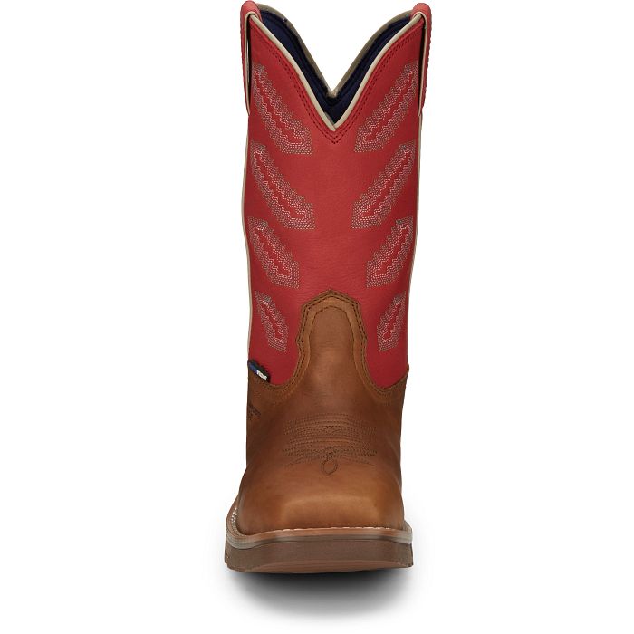 Tony Lama Men's Energy 11" Composite Toe Waterproof Work Boots (TW3400 / Tan)