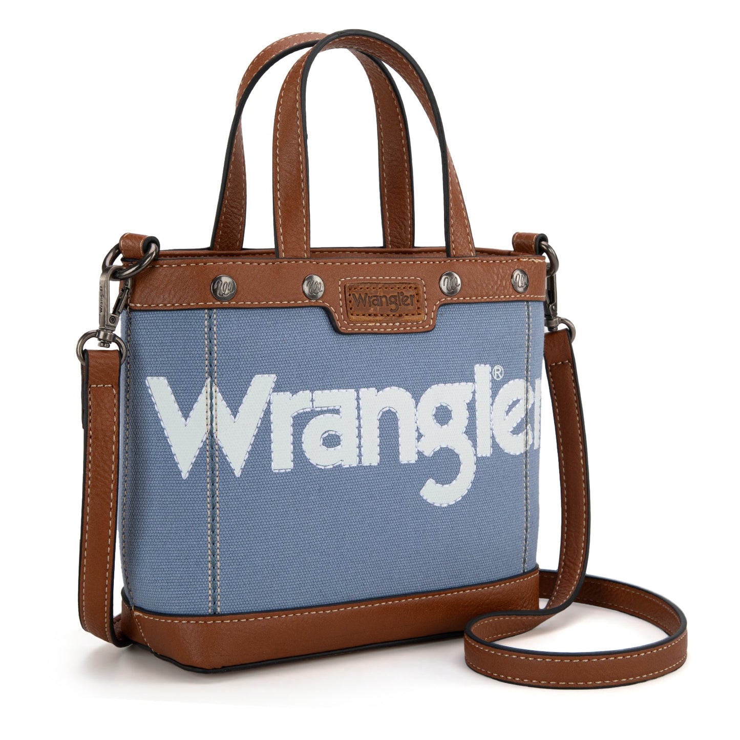 Wrangler Canvas Mini Top Handle Tote/ Crossbody Bag (WG142-2005JN / Jean)
