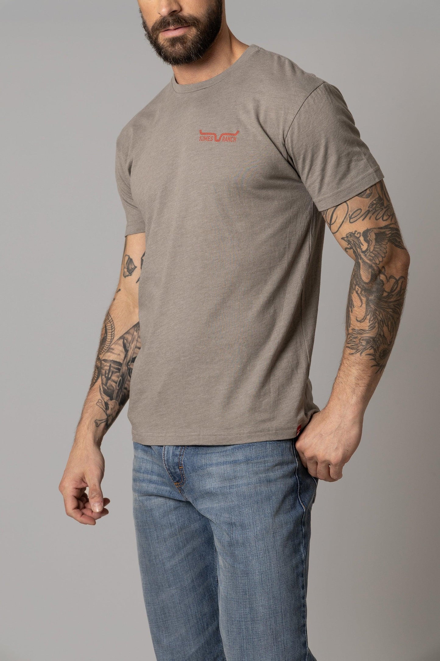 Kimes Ranch Men’s Woody T-Shirt (Stone)