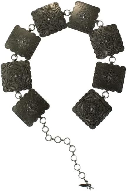 Angel Ranch Women's Square Concho Silver Belt (D140004036)