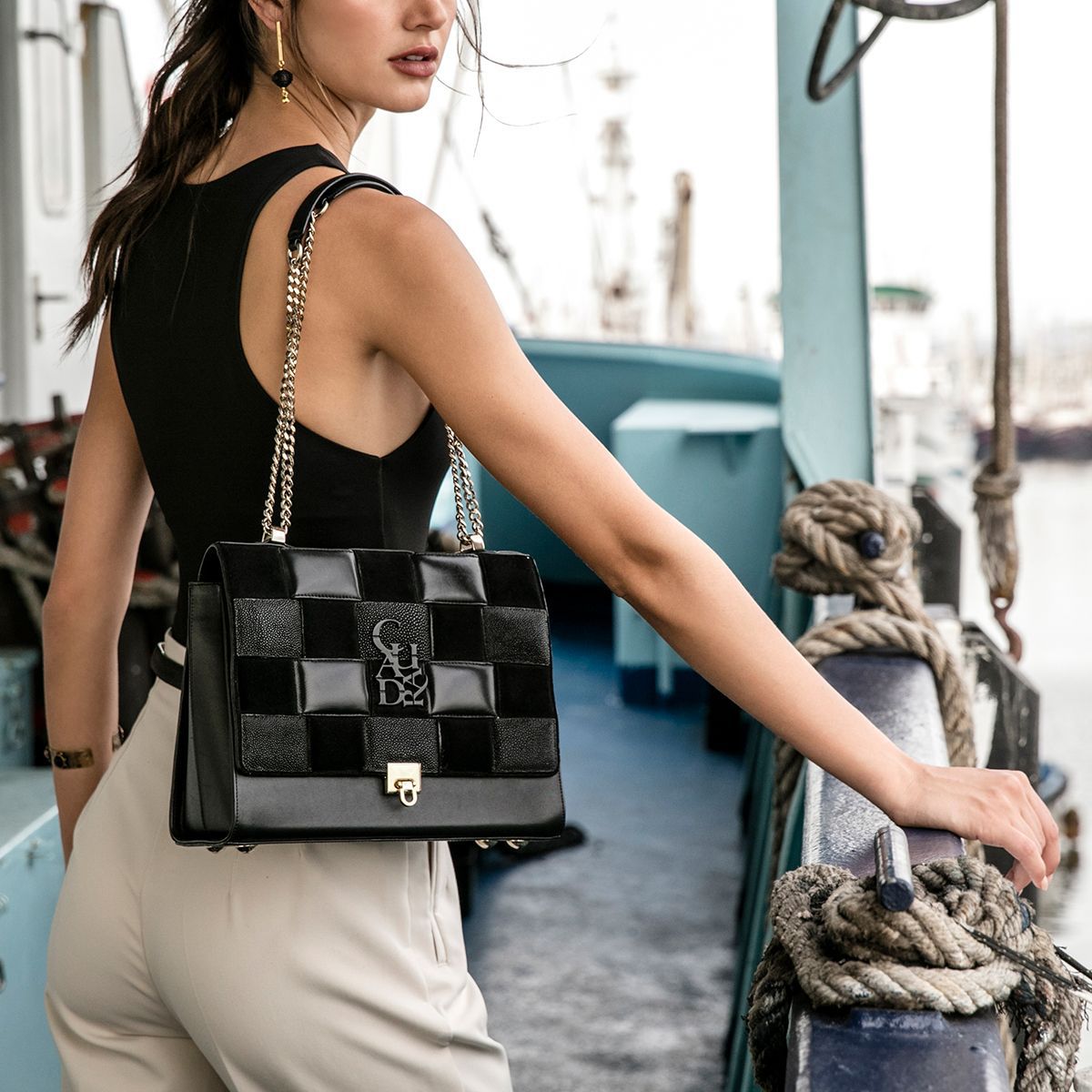 Cuadra Women's Bag BOD22MA (Mantarraya Negro)