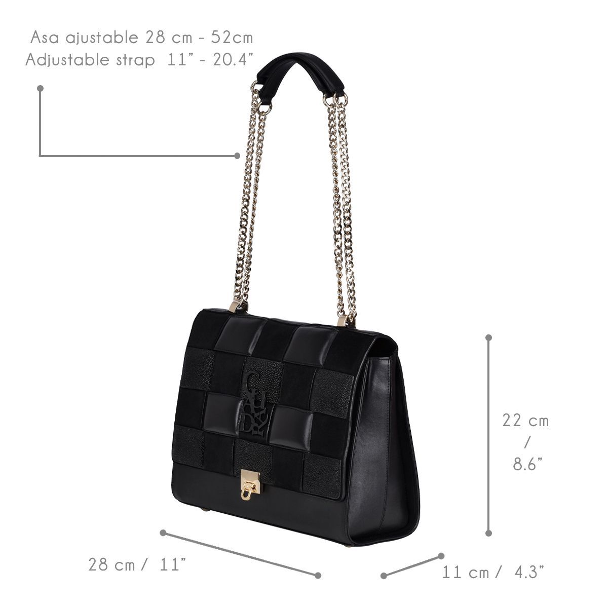 Cuadra Women's Bag BOD22MA (Mantarraya Negro)