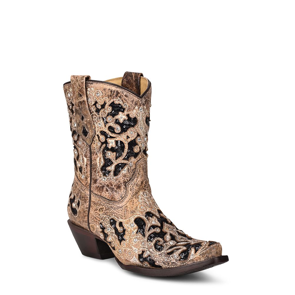 Botines Corral para mujer (A4190-M / Marrón)