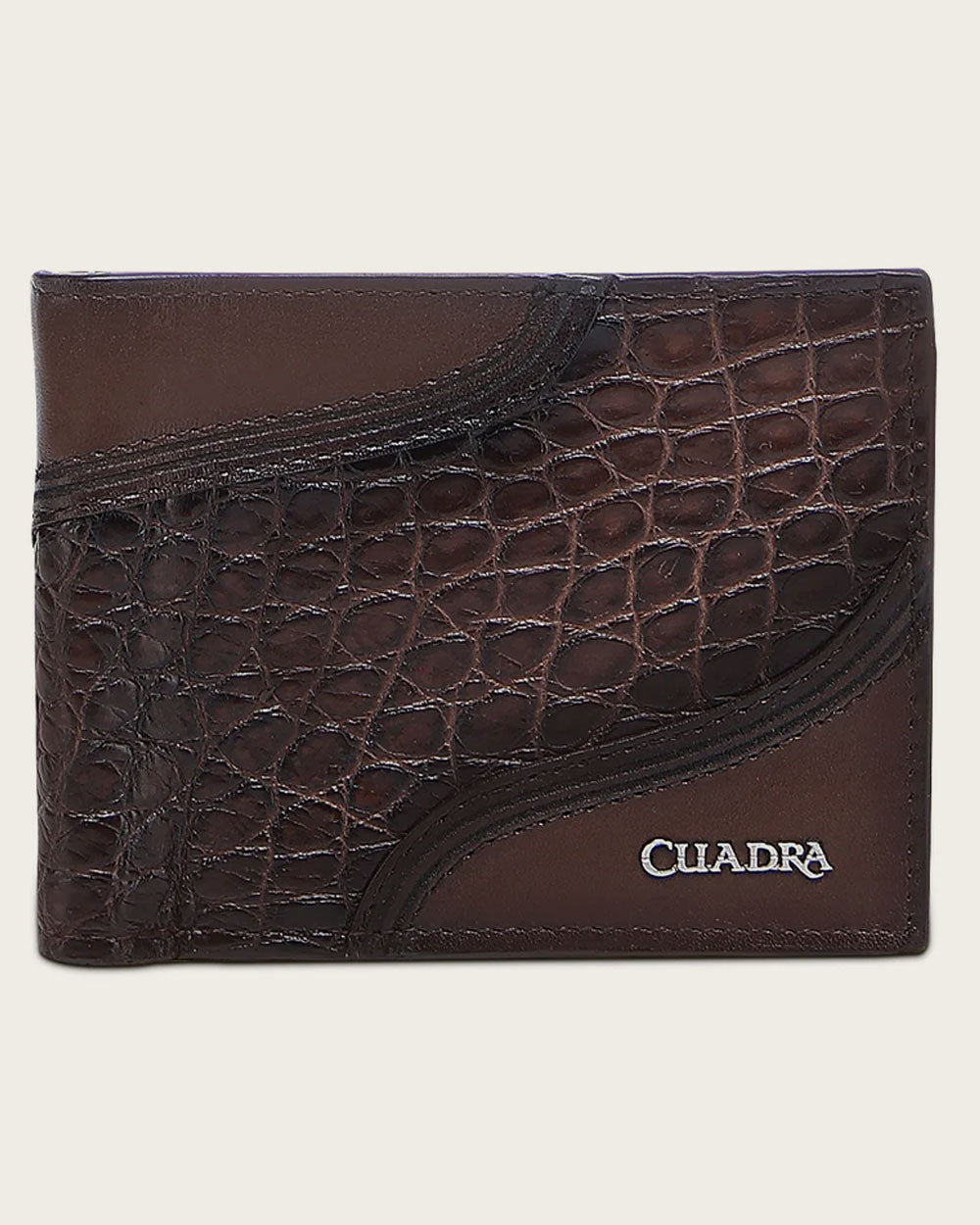 Cuadra Brown Ultra Exotic Alligator Wallet (BC041AL/DU718 Brown