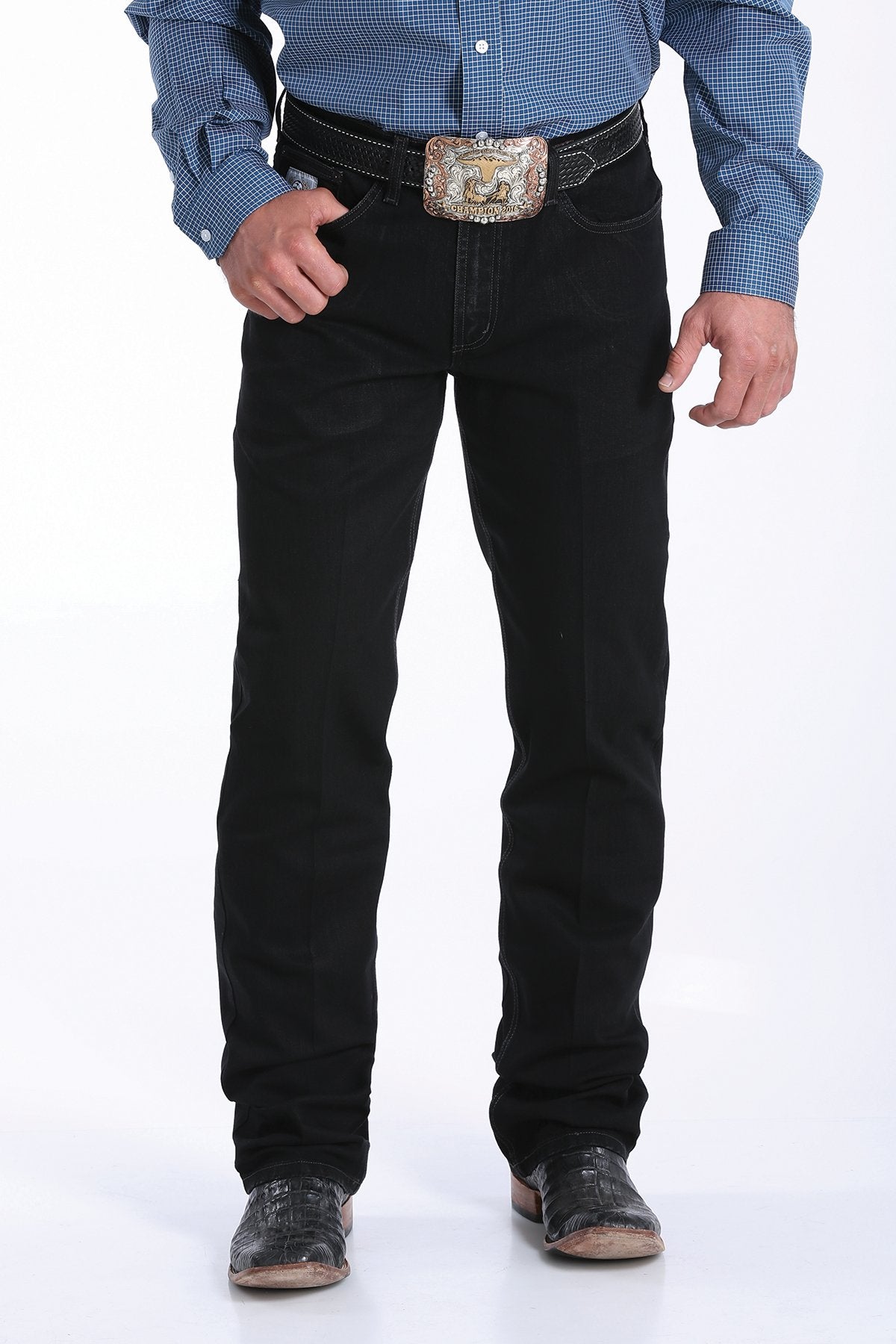Cinch Men's Slim Fit Silver Label Jeans (MB98034012 - Black)