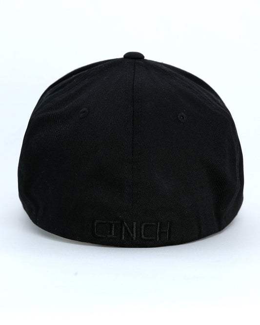 Gorra Fitted Flexfit de hombre Cinch con bandera estadounidense (MCC0627765 Negra)