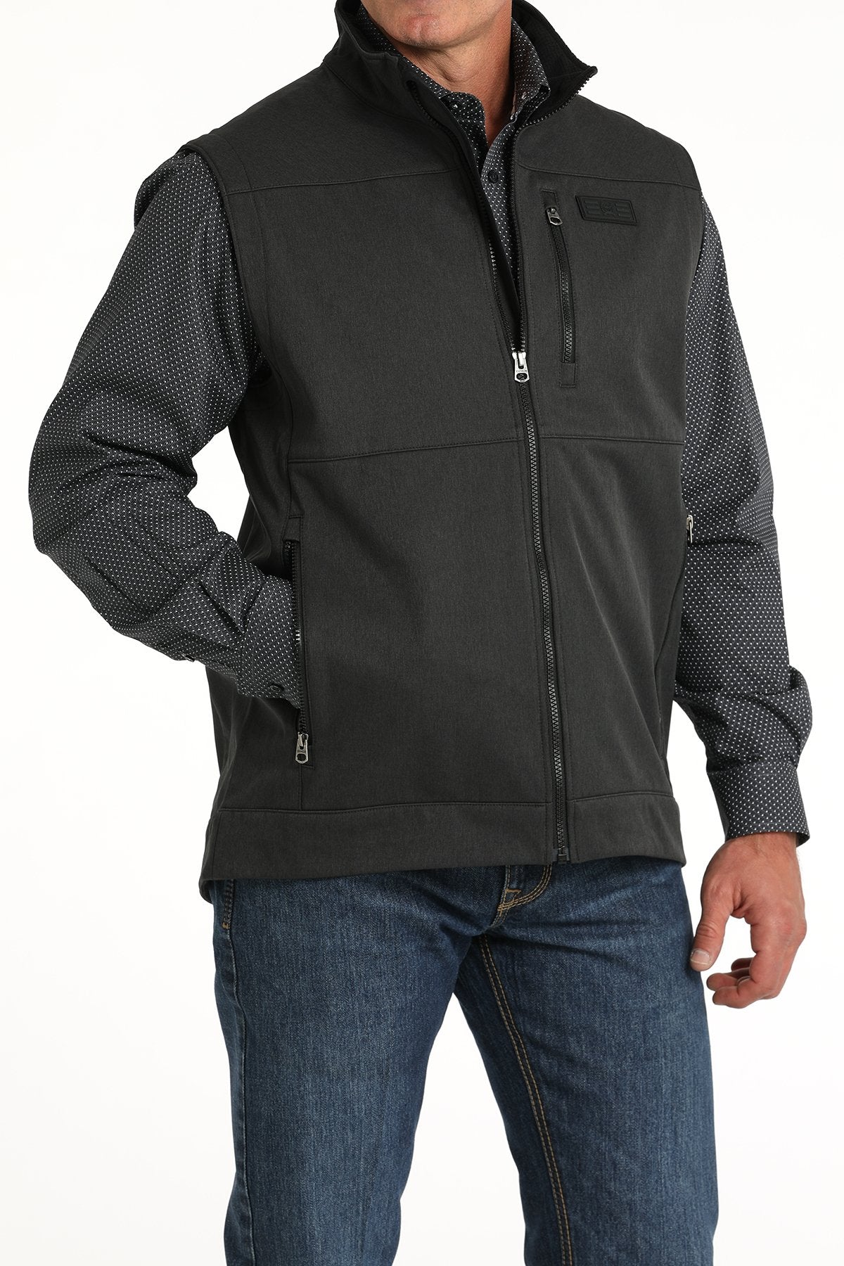 Cinch Men's Soft Shell Vest (MWV1515019 - Black)