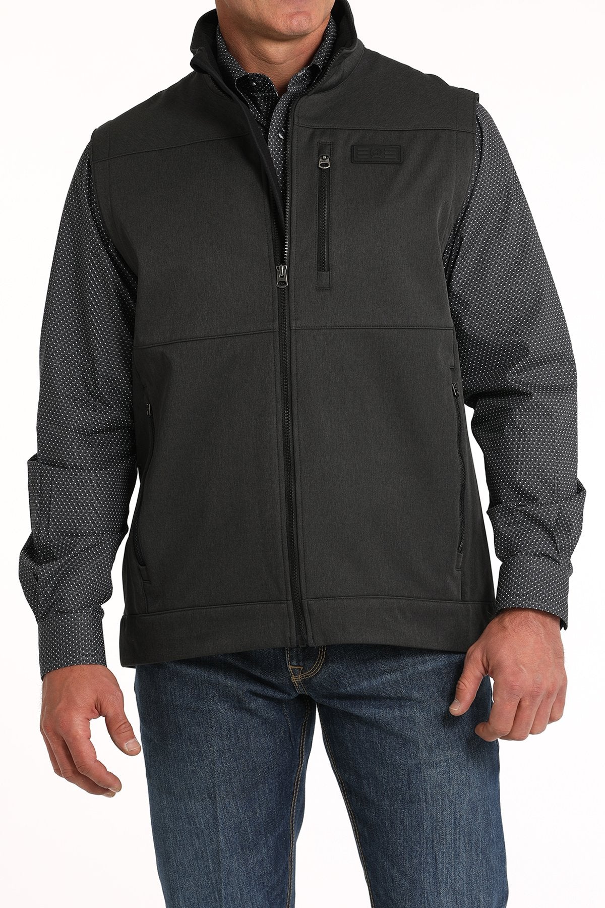Cinch Men's Soft Shell Vest (MWV1515019 - Black)