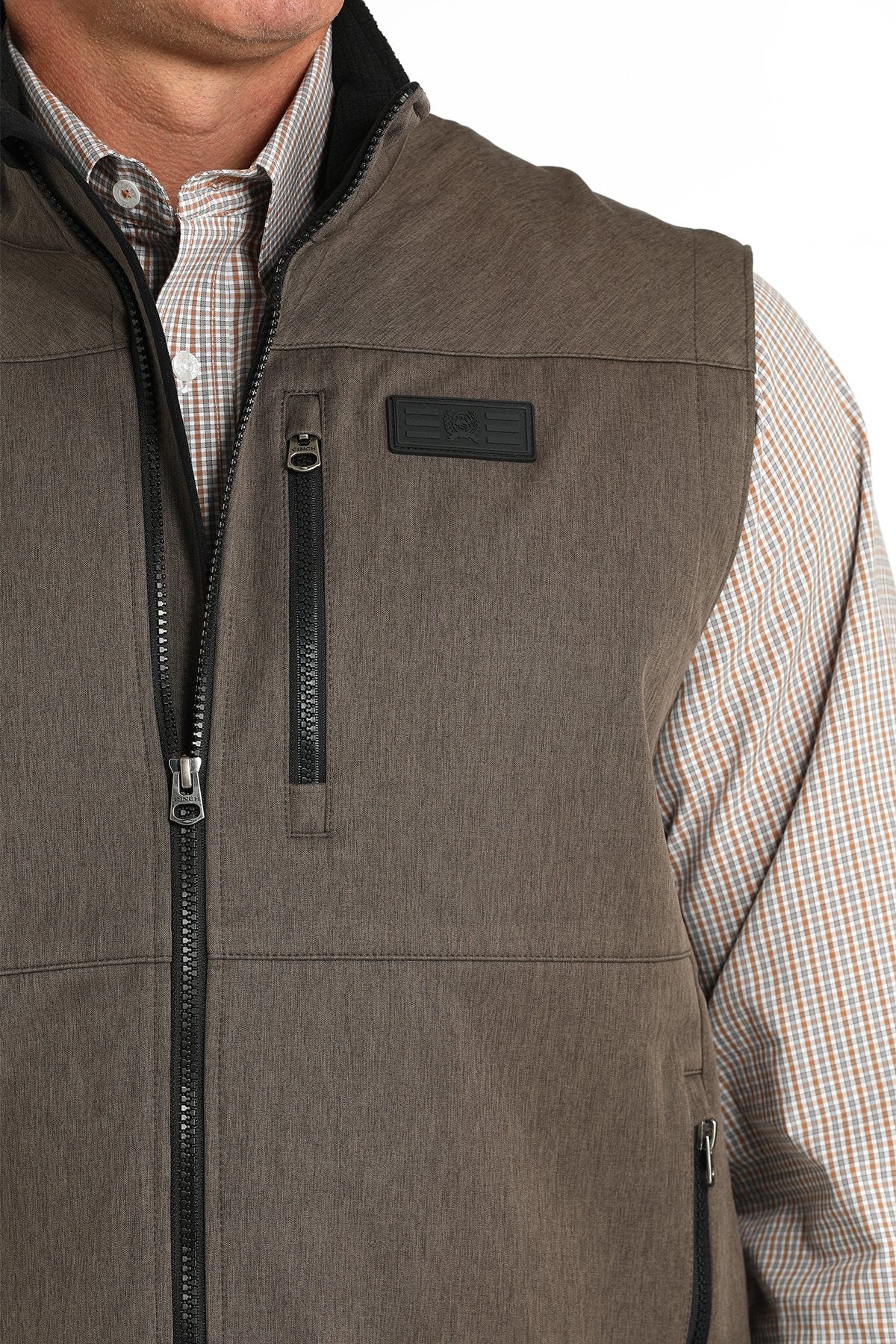 Chaleco Softshell Cinch para hombre (MWV1515020 - Marrón)