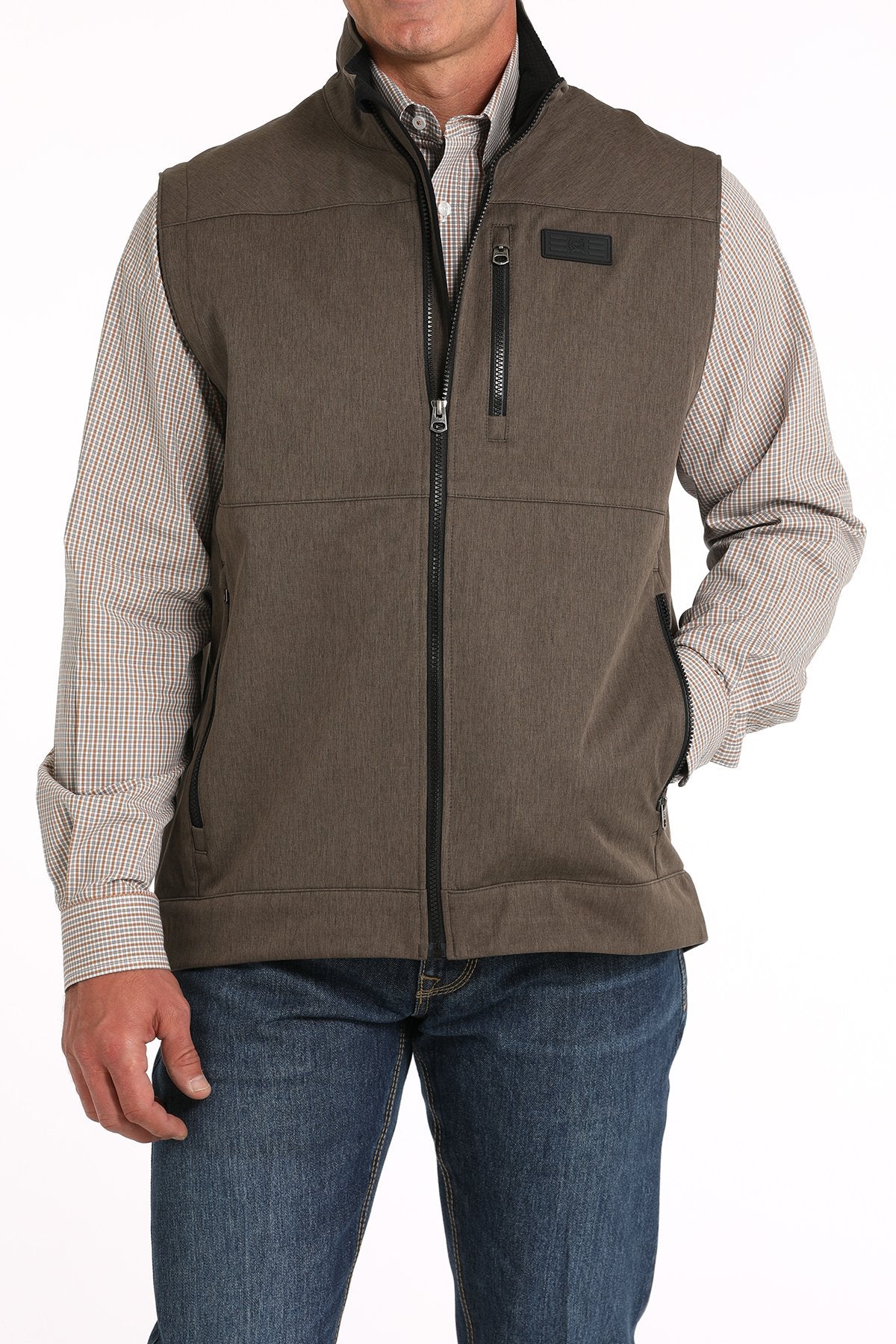 Chaleco Softshell Cinch para hombre (MWV1515020 - Marrón)