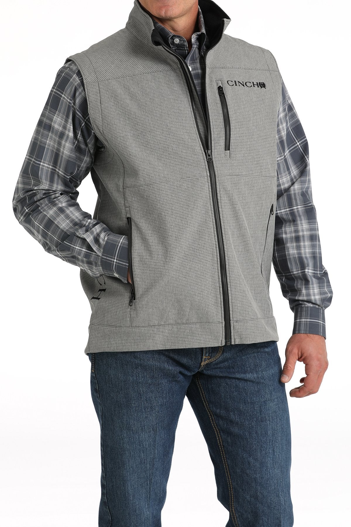 Cinch Men's Match Boys Bonded Vest (MWV1515023 - Gray)