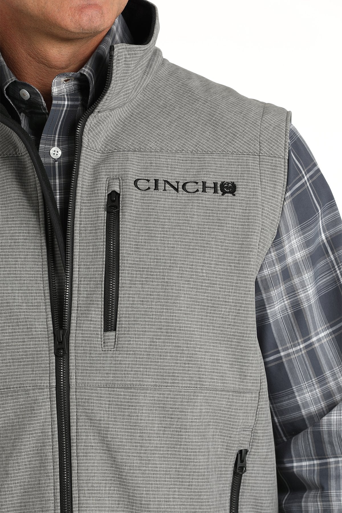 Cinch Men's Match Boys Bonded Vest (MWV1515023 - Gray)