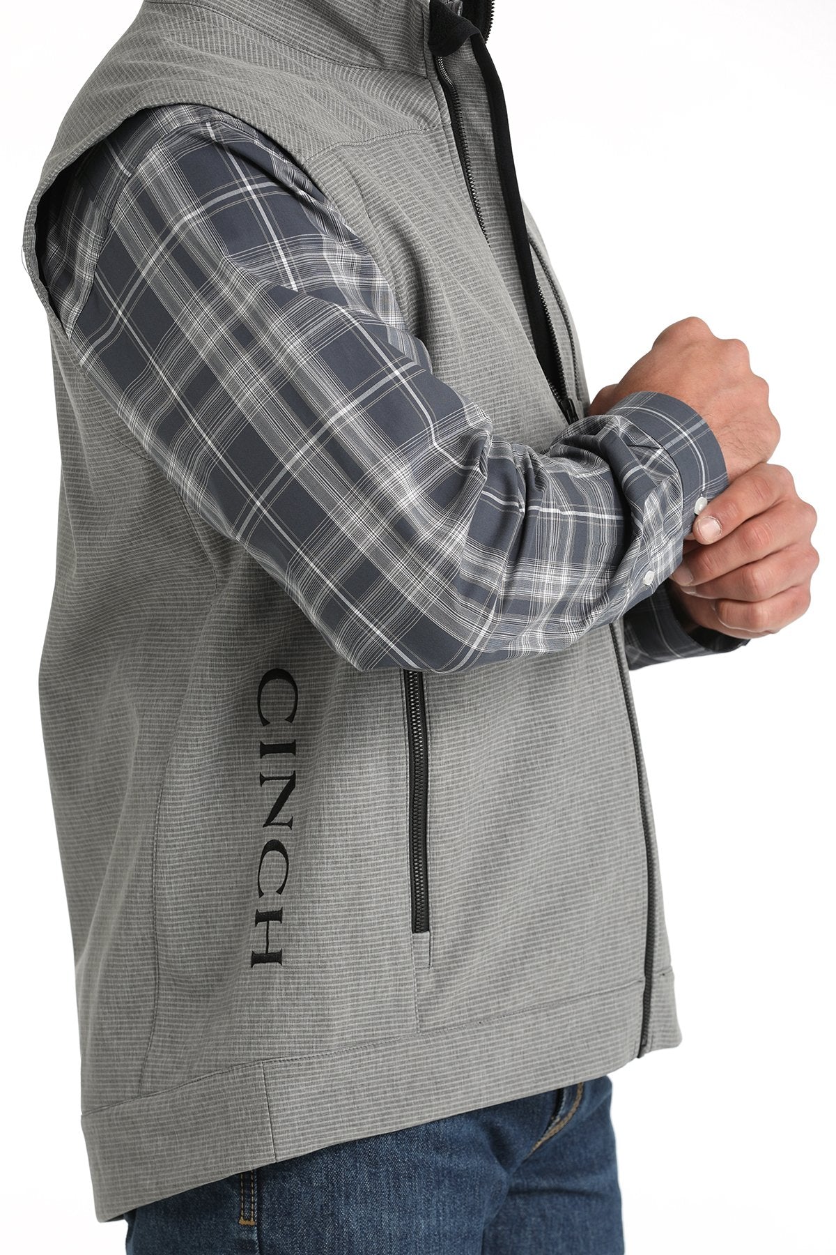 Cinch Men's Match Boys Bonded Vest (MWV1515023 - Gray)