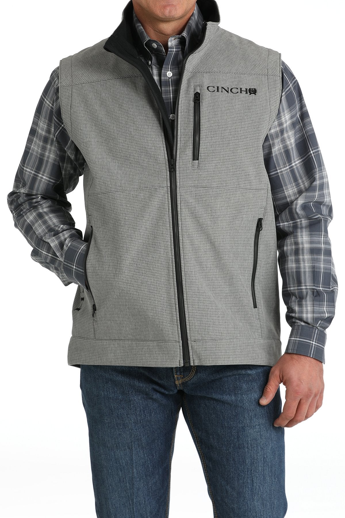 Cinch Men's Match Boys Bonded Vest (MWV1515023 - Gray)