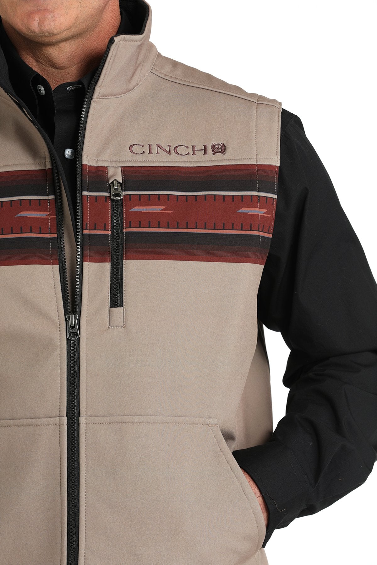 Chaleco de hombre Cinch (MWV1545004 - Caqui)
