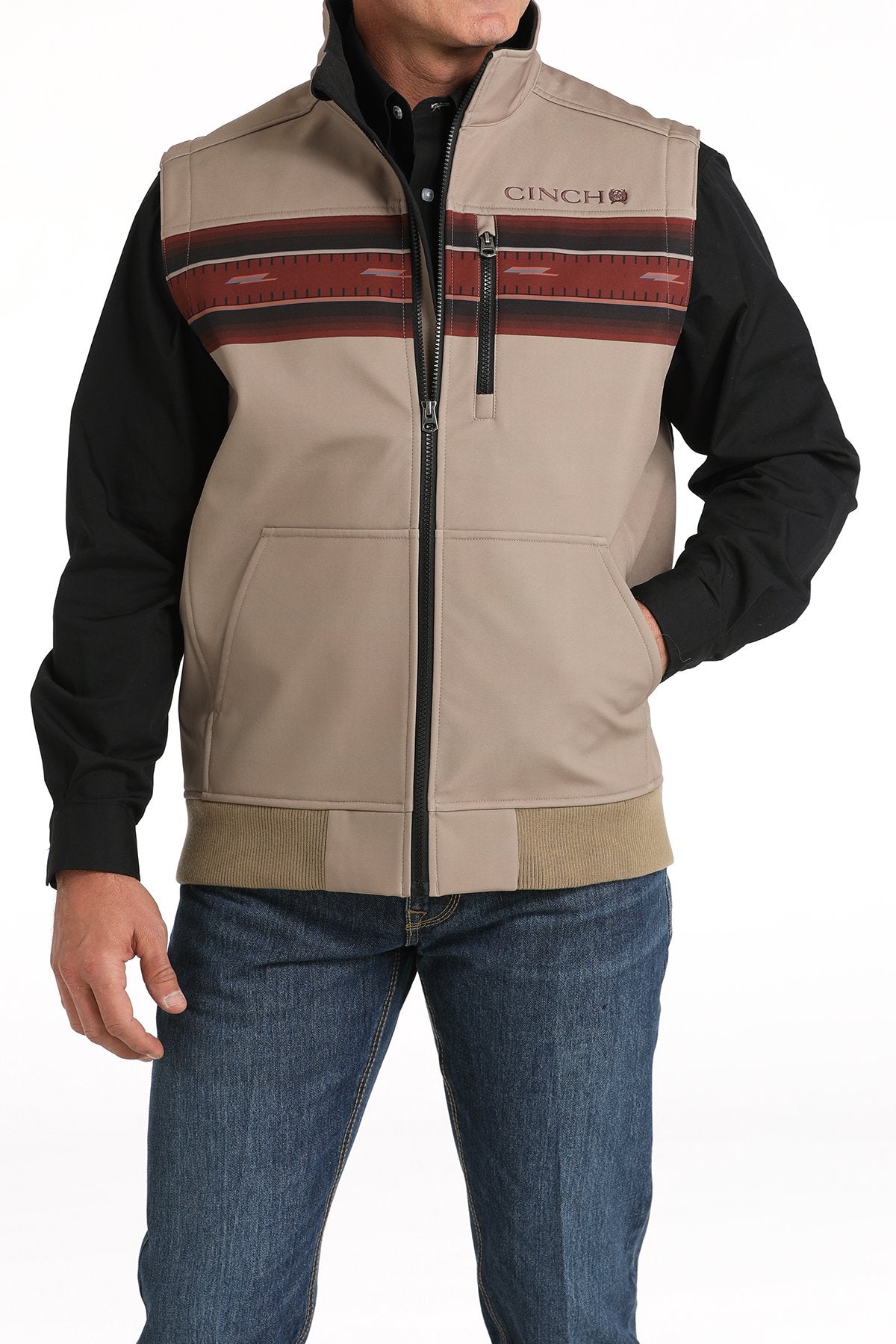 Chaleco de hombre Cinch (MWV1545004 - Caqui)