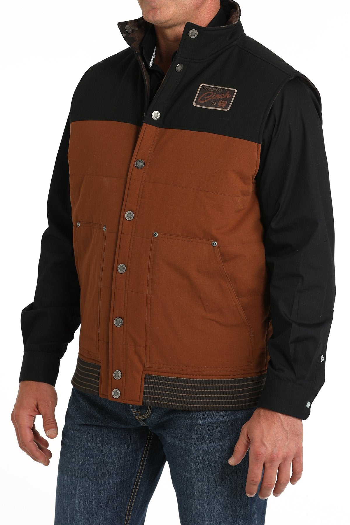Cinch Men’s Reversible Quilted Vest (MWV1910001 - Brown/Black)