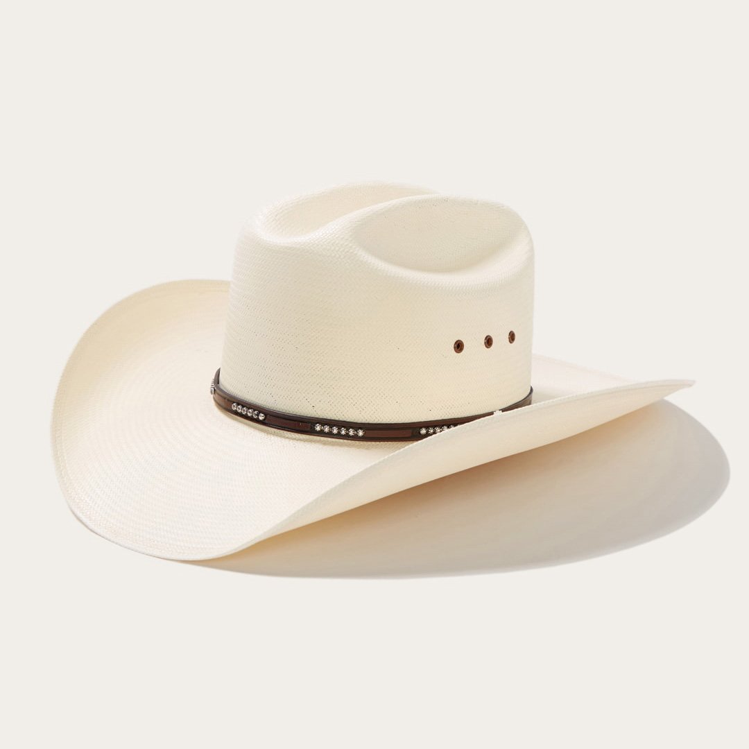 Sombrero vaquero de paja Stetson 10X Llano (SSLLNO-304281 Natural)
