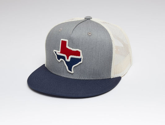 Kimes Ranch Texas Trucker Snapback (Grey Heather)