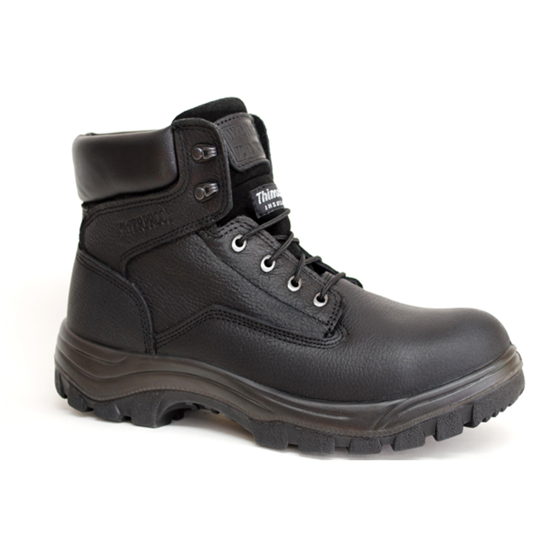 Botas de trabajo Work Zone N651 para hombre (punta blanda/negras)
