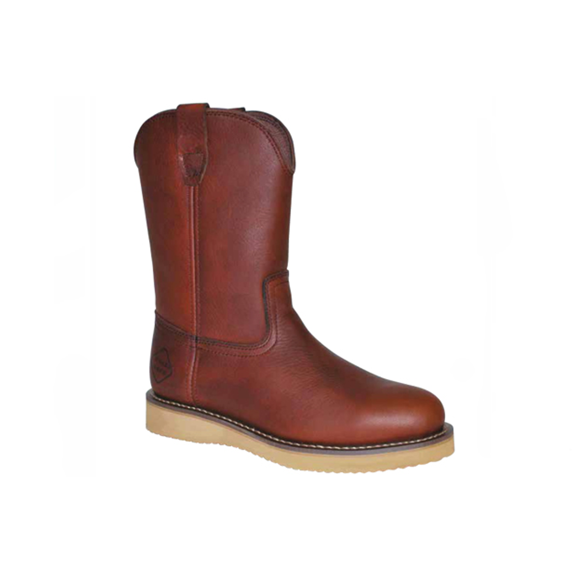 Botas de trabajo Work Zone N997 para hombre (punta blanda/marrón oscuro)