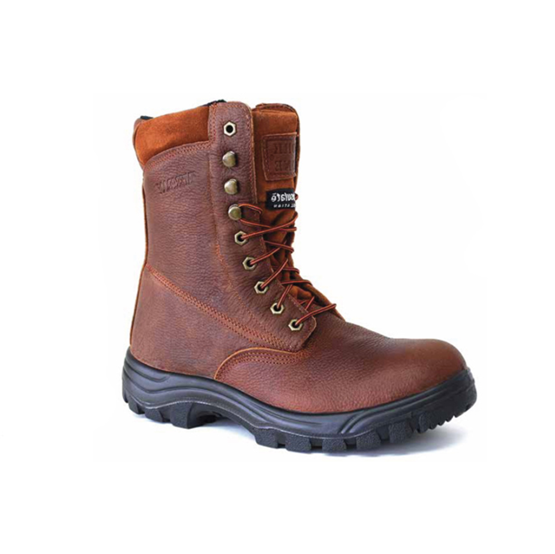 Botas de trabajo Work Zone para hombre S852 (punta de acero/marrón)