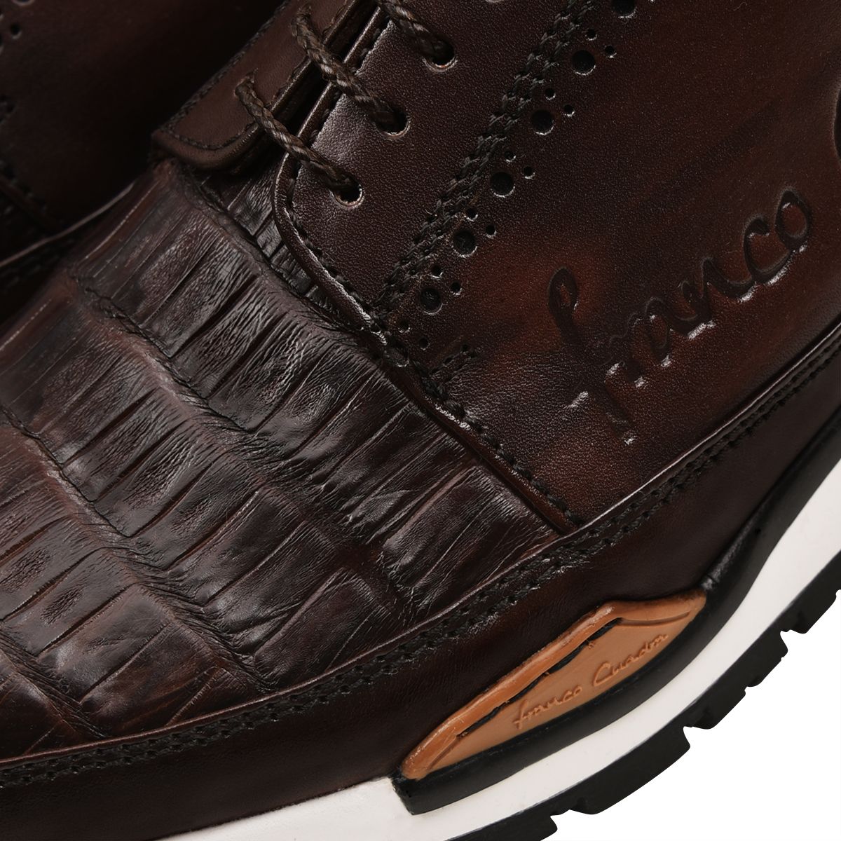 Cuadra Men's Shoes CF-127CWTS (Caiman Cafe / Ternera Inca Choco)