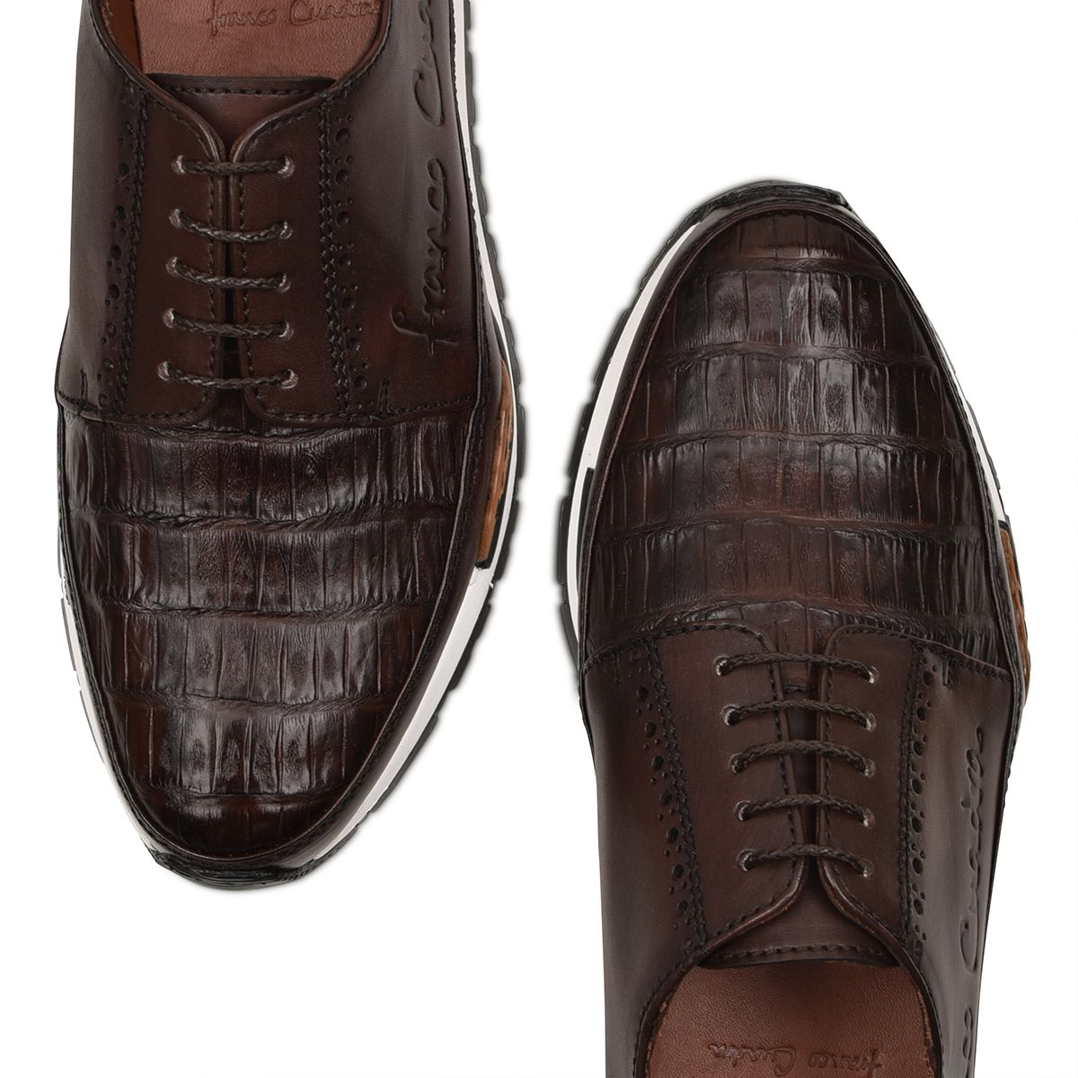 Cuadra Men's Shoes CF-127CWTS (Caiman Cafe / Ternera Inca Choco)