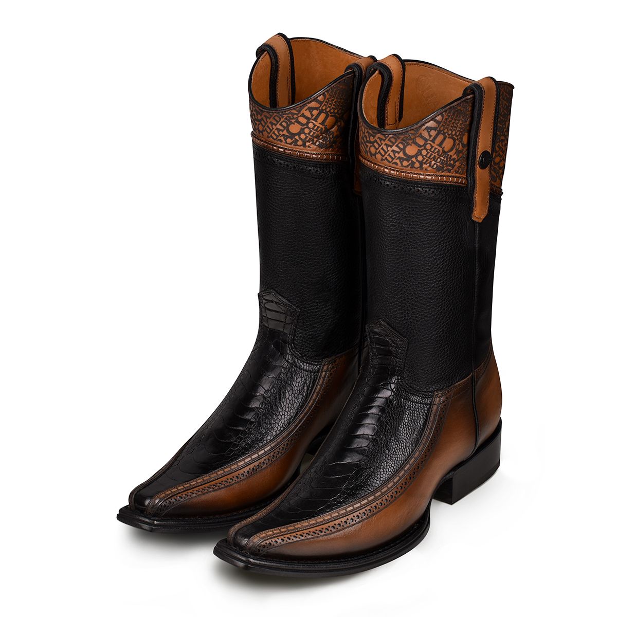 Cuadra Men's Boots 1B1DPT (Pata Avestruz Negro)