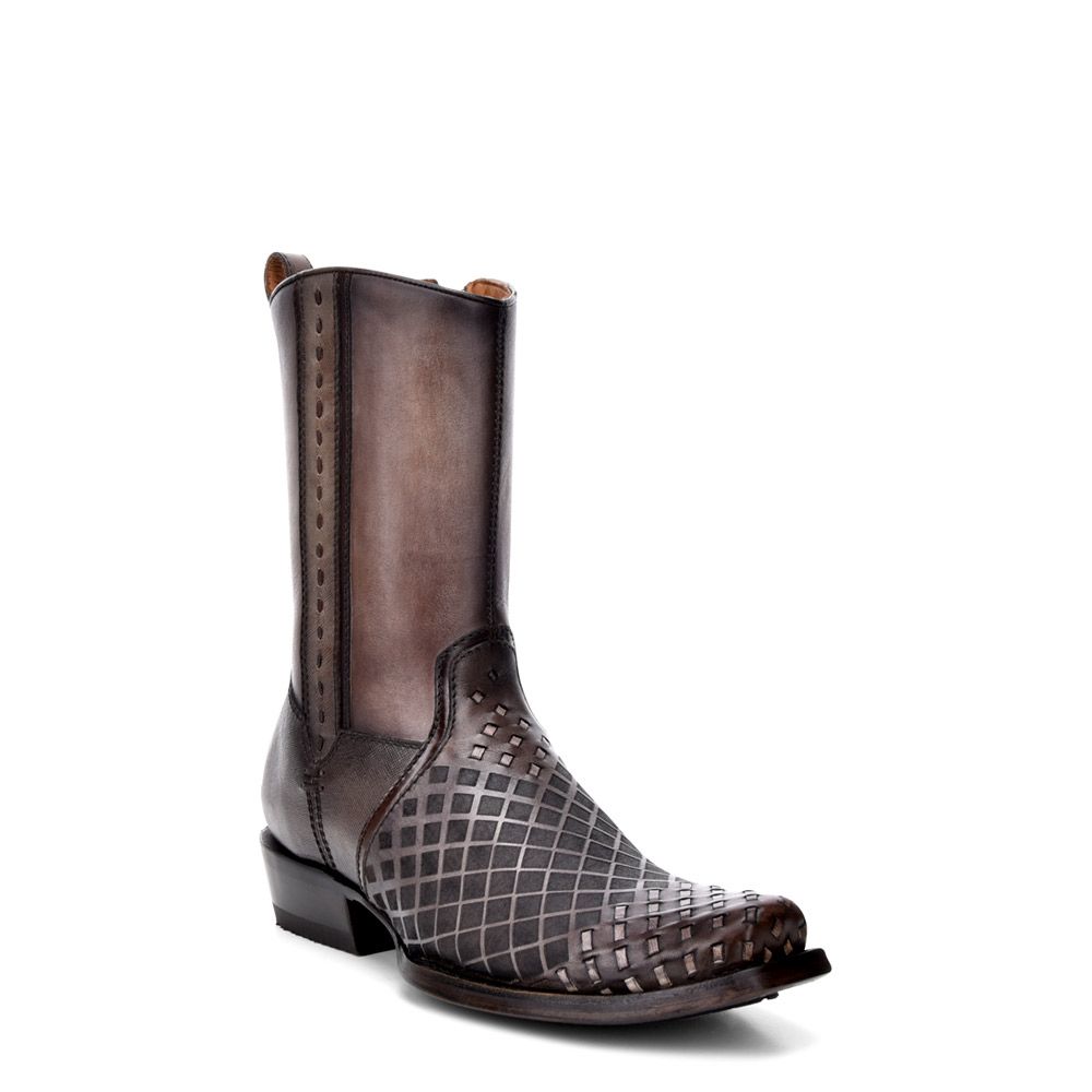 Botas Cuadra para hombre (CU498) 1J1XRS (Negro claro con costra)