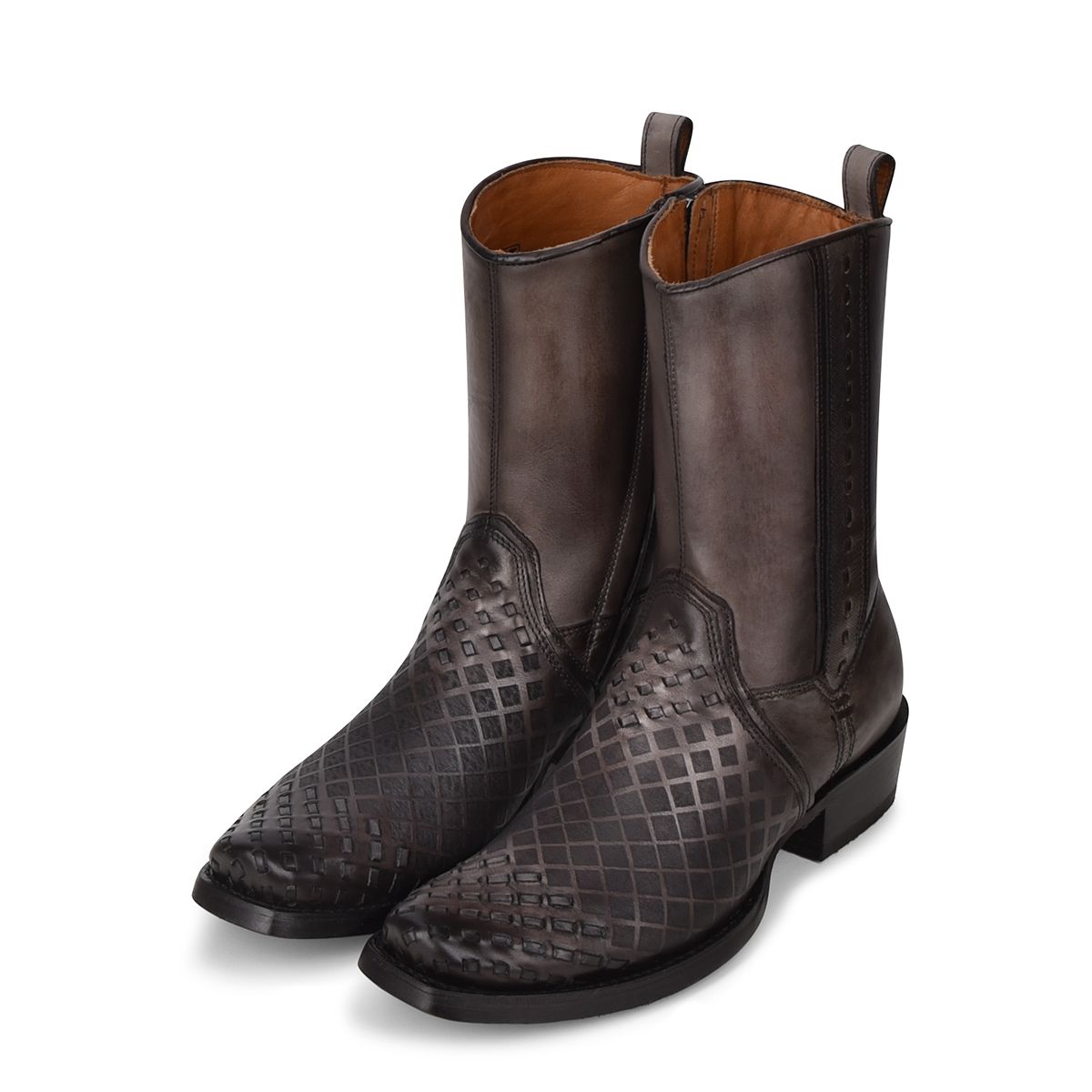 Botas Cuadra para hombre (CU498) 1J1XRS (Negro claro con costra)