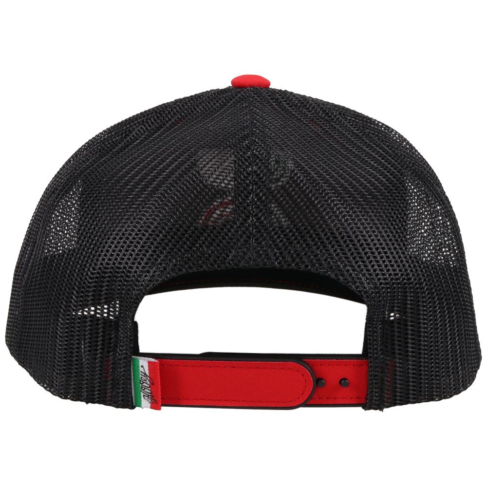 Gorra Hooey "Boquillas" roja/negra con cierre a presión para hombre (2118T-RDBK)