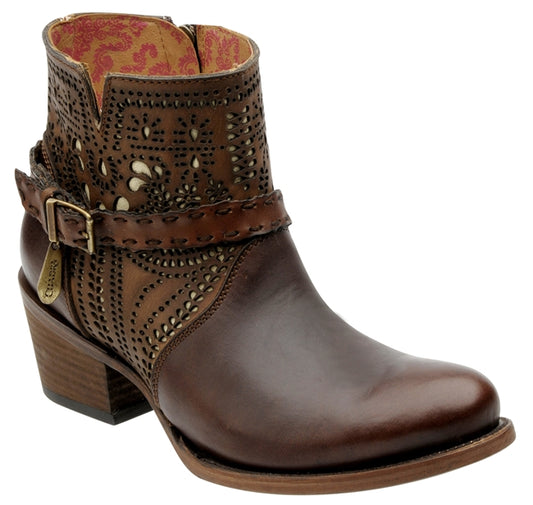 Botines Cuadra para mujer 2K07RS (Chocolate)