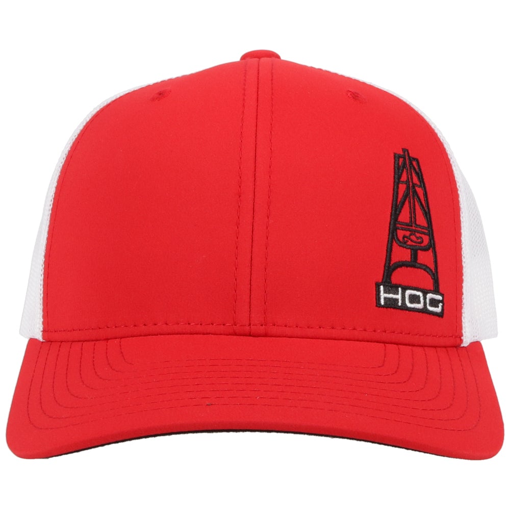Gorra Hooey "Hog" roja/blanca para hombre (3029T-RDWH)