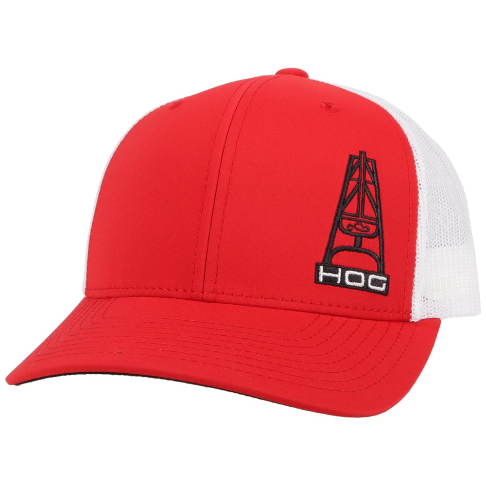 Gorra Hooey "Hog" roja/blanca para hombre (3029T-RDWH)