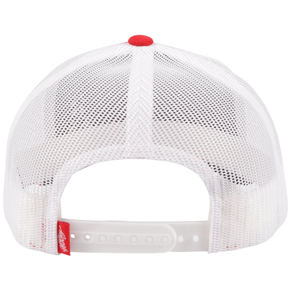 Gorra Hooey "Hog" roja/blanca para hombre (3029T-RDWH)