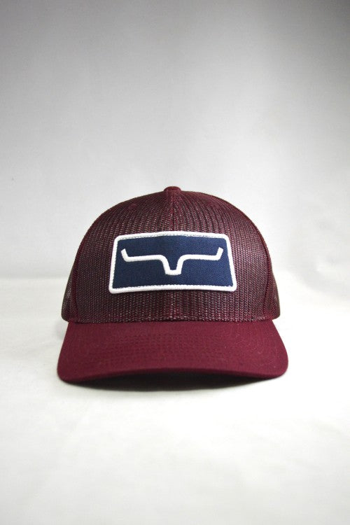 Kimes Ranch All Mesh Trucker Snapback (Burgundy)