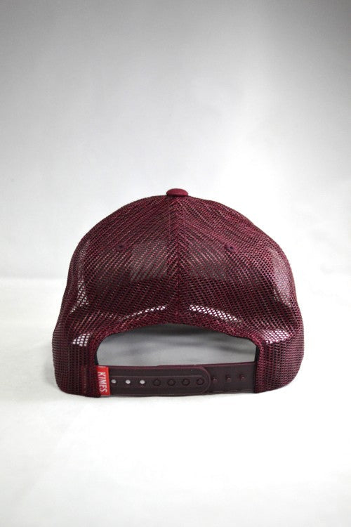 Kimes Ranch All Mesh Trucker Snapback (Burgundy)