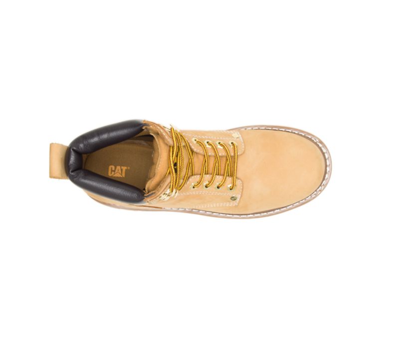 Bota de trabajo Caterpillar Second Shift para hombre (P70042 - Miel - Punta blanda)