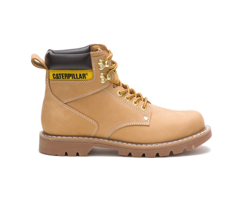 Bota de trabajo Caterpillar Second Shift para hombre (P70042 - Miel - Punta blanda)