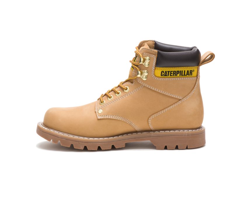 Bota de trabajo Caterpillar Second Shift para hombre (P70042 - Miel - Punta blanda)
