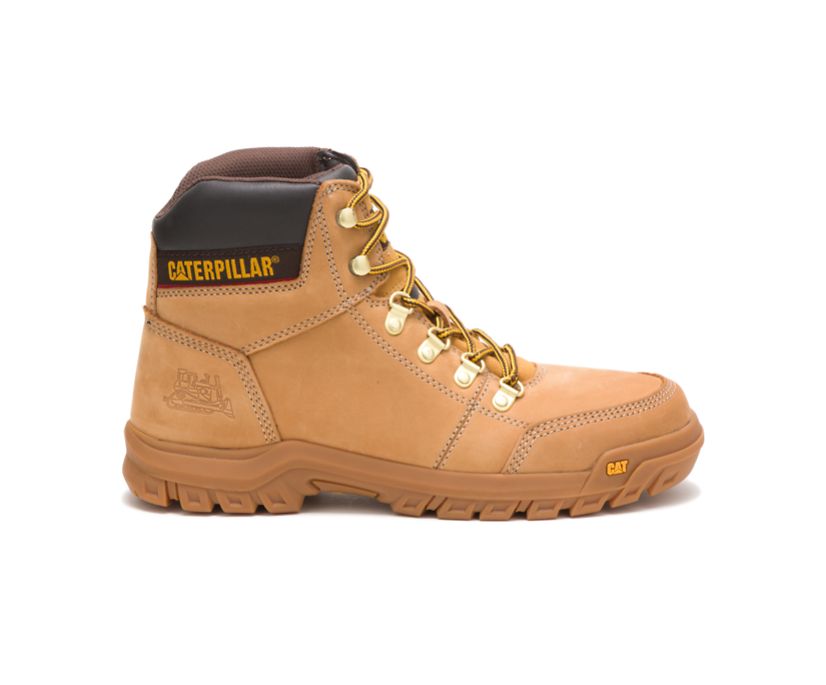Bota de trabajo Caterpillar Outline para hombre (P74086 - Honey Reset - Punta blanda)