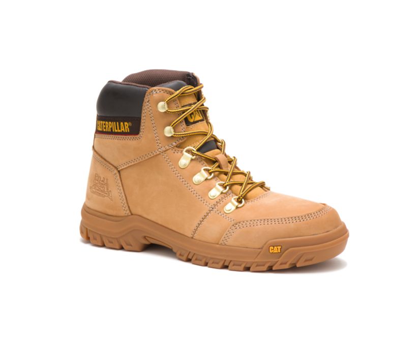 Bota de trabajo Caterpillar Outline para hombre (P74086 - Honey Reset - Punta blanda)