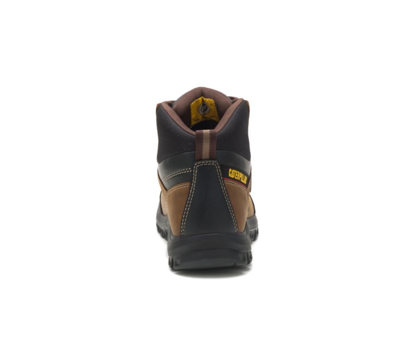Caterpillar Men's Threshold Waterproof Work Boot (P74128 - Real Brown - Soft Toe)