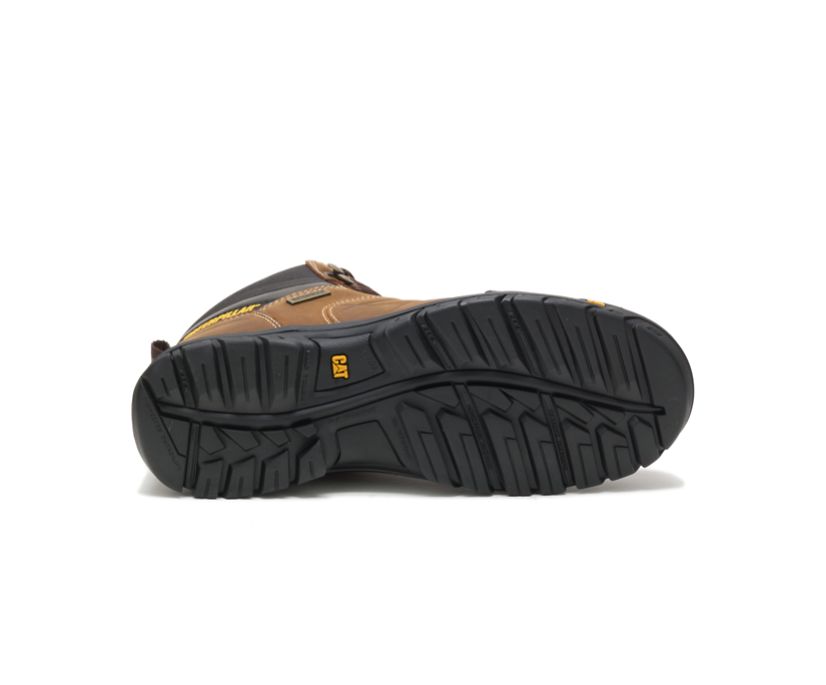 Caterpillar Men's Threshold Waterproof Work Boot (P74128 - Real Brown - Soft Toe)