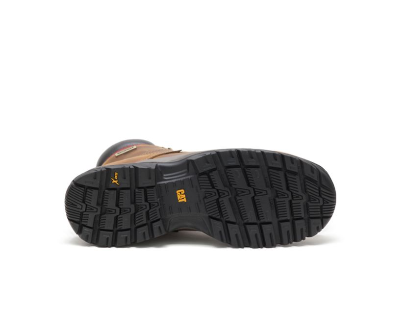 Bota de trabajo impermeable Caterpillar Dryverse de 6" para mujer (P74066 - Beige oscuro - Punta blanda)