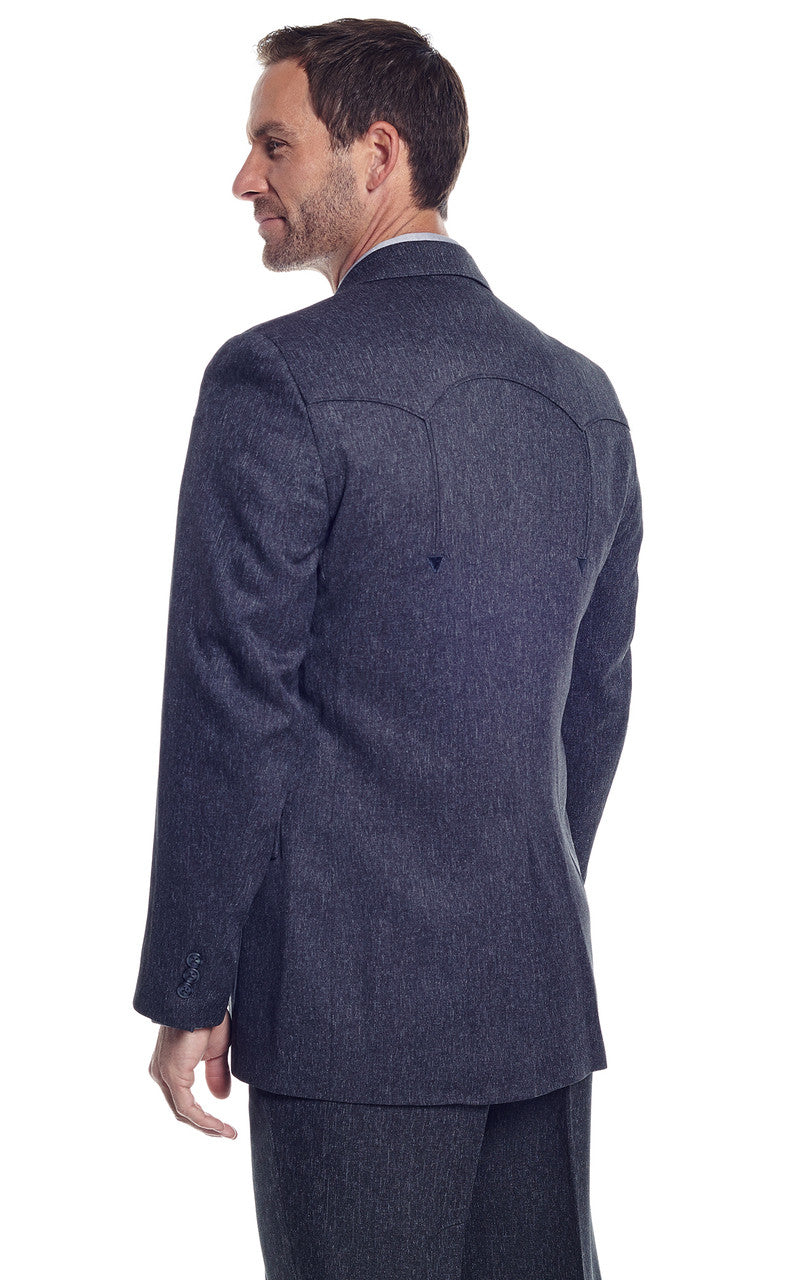 Chaqueta deportiva Circle S Heather "Vegas" (CC4076 - Azul marino jaspeado)