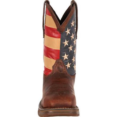 Botas vaqueras Rebel by Durango con puntera de acero y bandera para hombre (DB020)