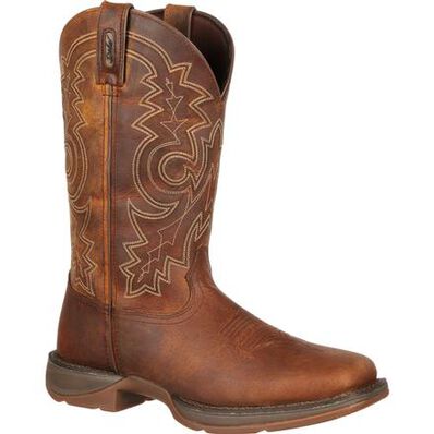 Botas vaqueras Rebel by Durango con puntera de acero y cierre de cordones para hombre (DB4343)